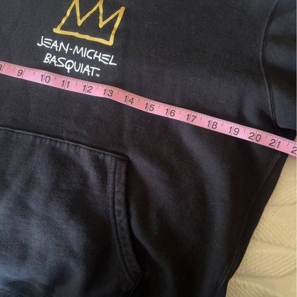 Like new Uniqlo UT NYC Pop icons Jean Michel Basquiat hoodie S. King Pleasure - Picture 6 of 7
